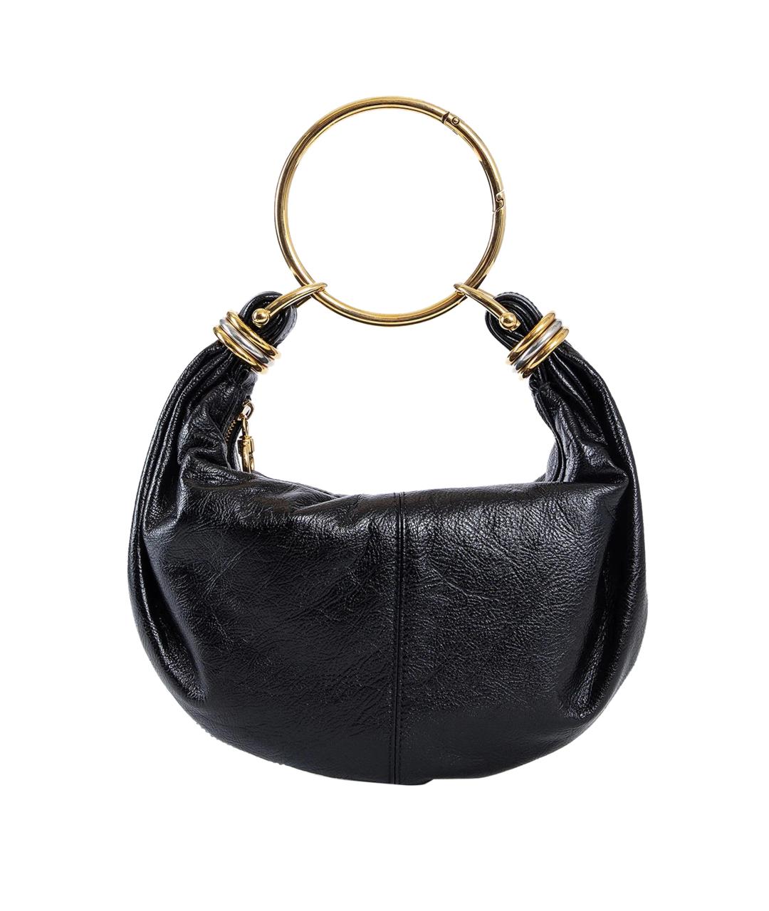 CHLOE Черная кожаная сумка через плечо, фото 1