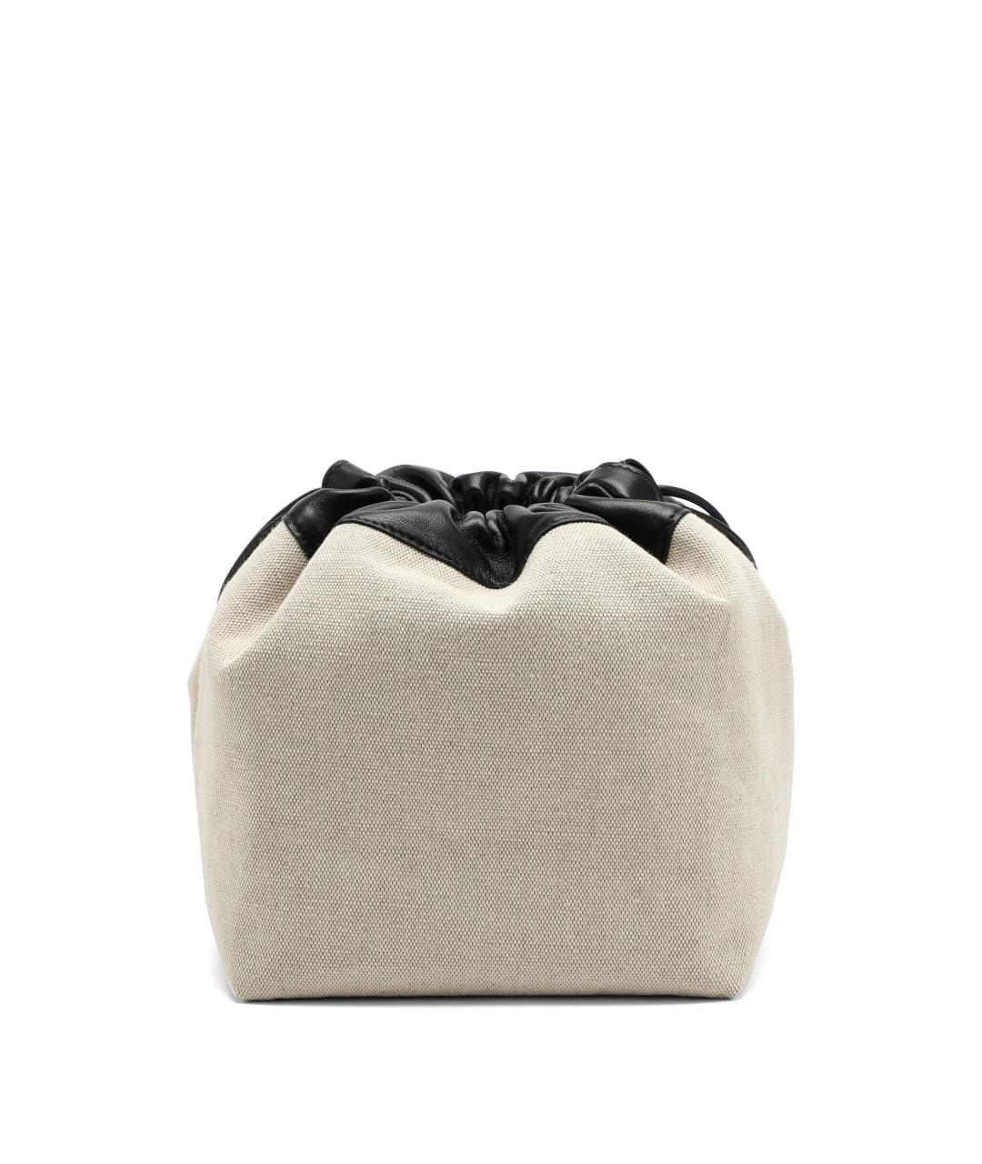 JIL SANDER Белая тканевая сумка через плечо, фото 3