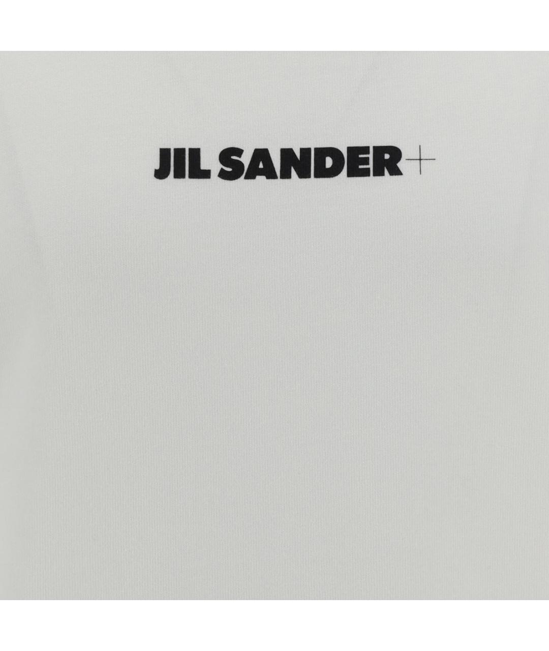 JIL SANDER Белая хлопковая футболка, фото 3