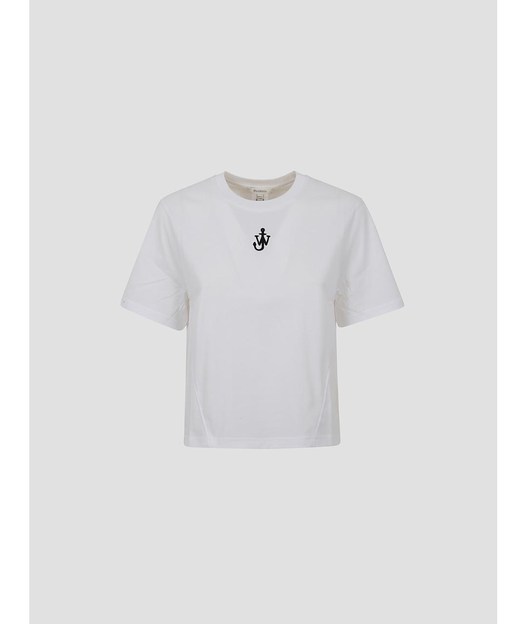 J.W.ANDERSON Белая хлопковая футболка, фото 4