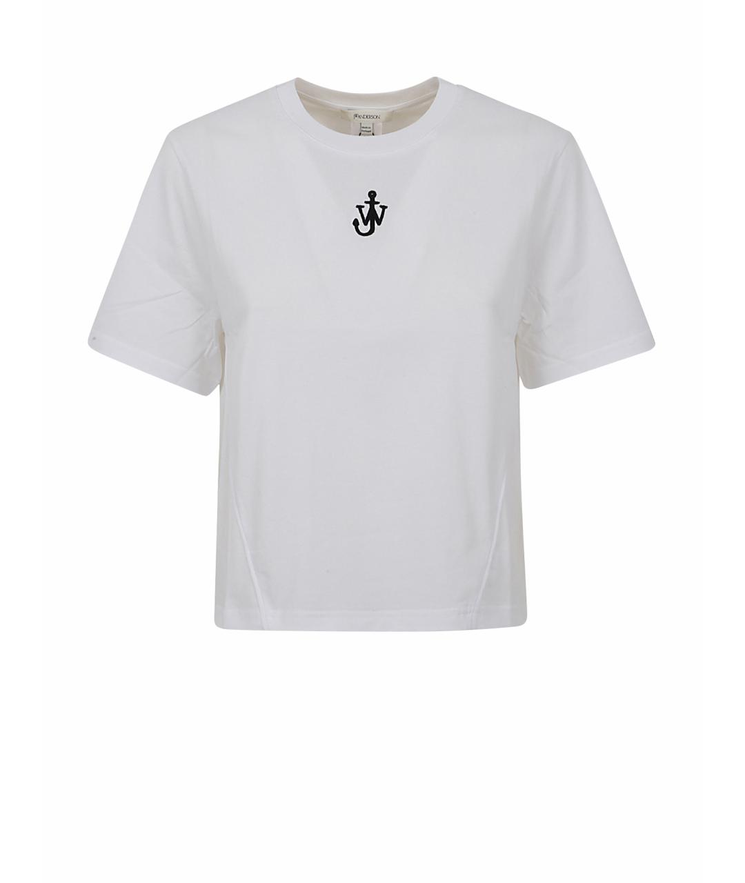 J.W.ANDERSON Белая хлопковая футболка, фото 1