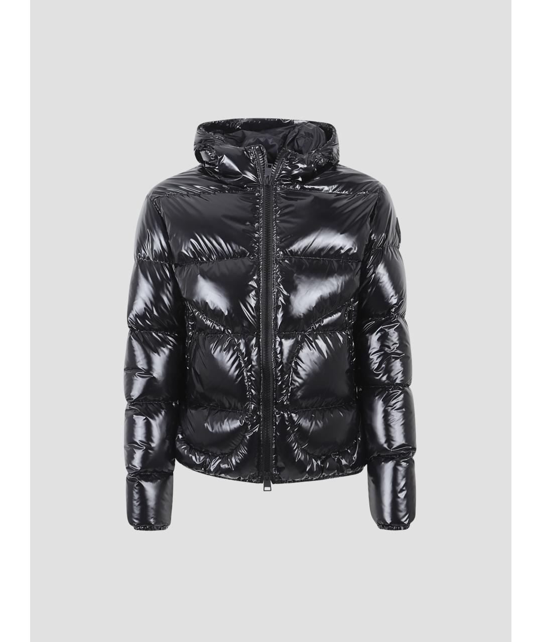 HERNO Черный полиамидовый пуховик, фото 4