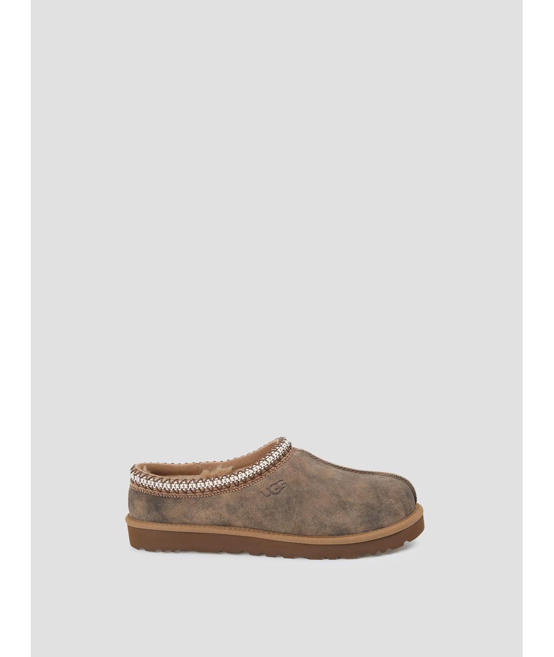 UGG AUSTRALIA Бежевые замшевые низкие ботинки, фото 4