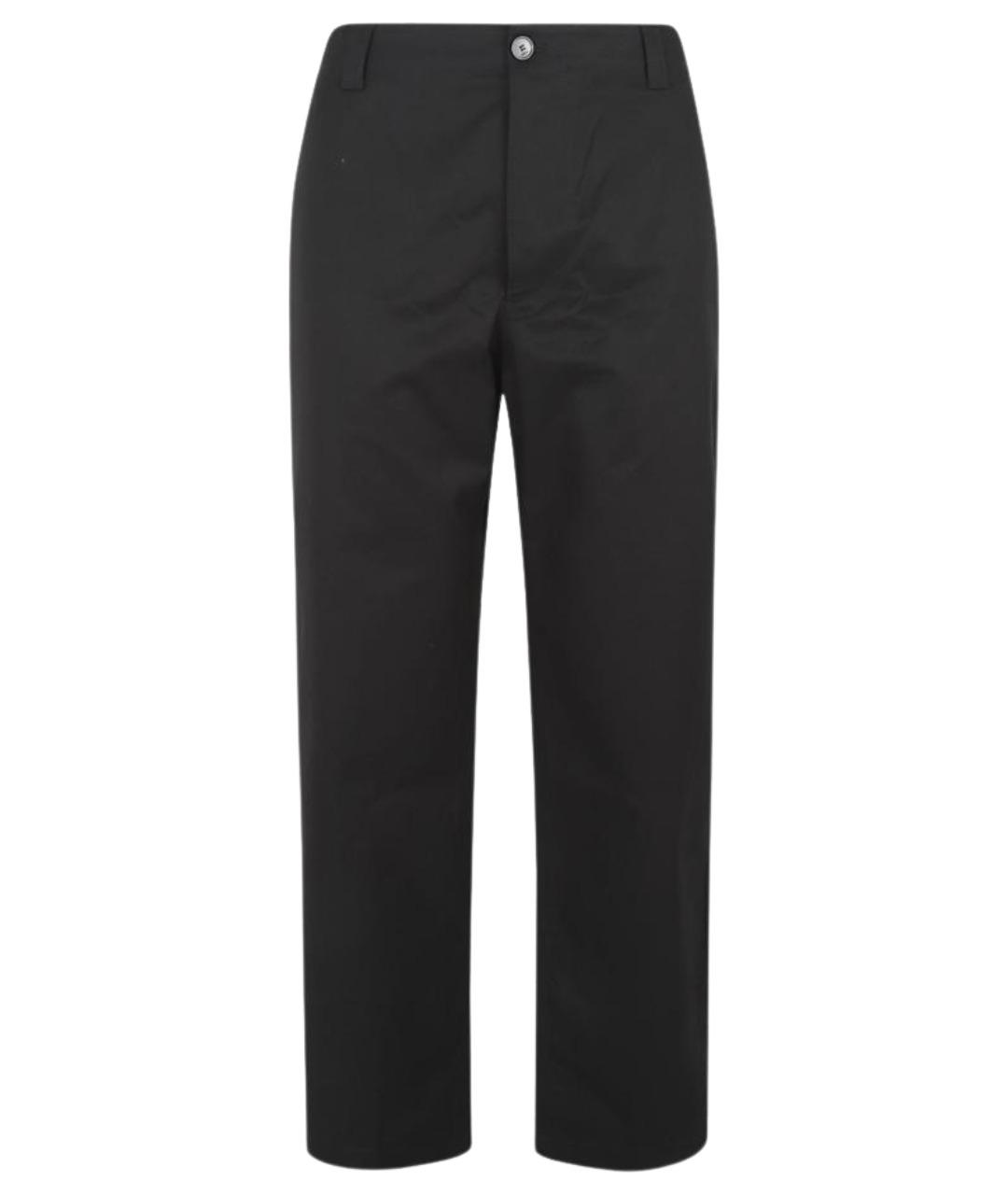 GUCCI Черные хлопковые повседневные брюки, фото 1