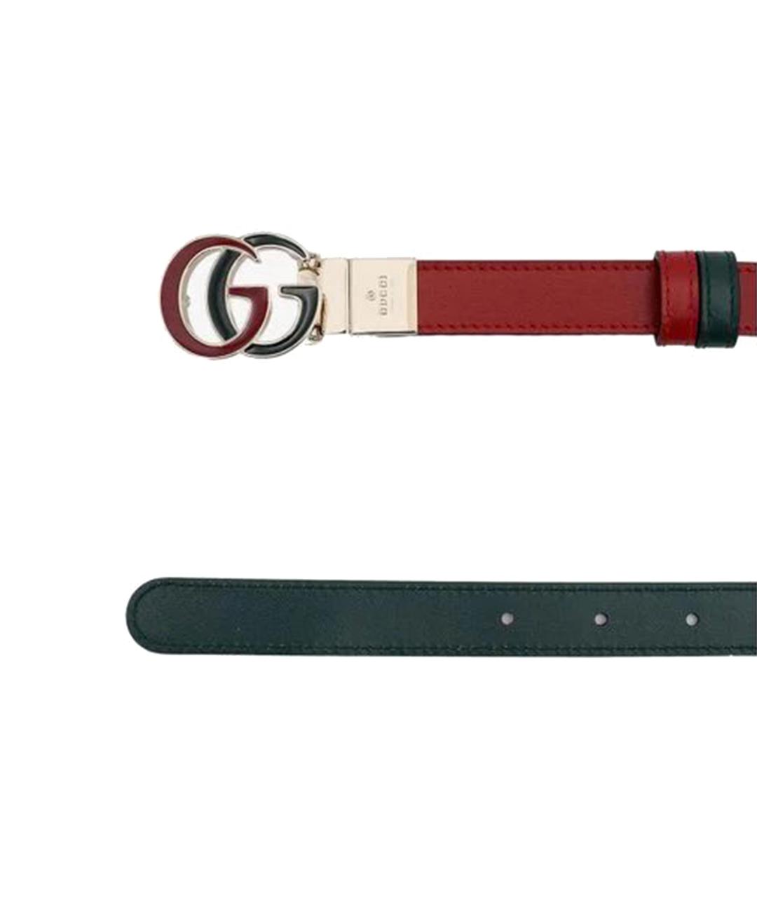 GUCCI Красный кожаный ремень, фото 2