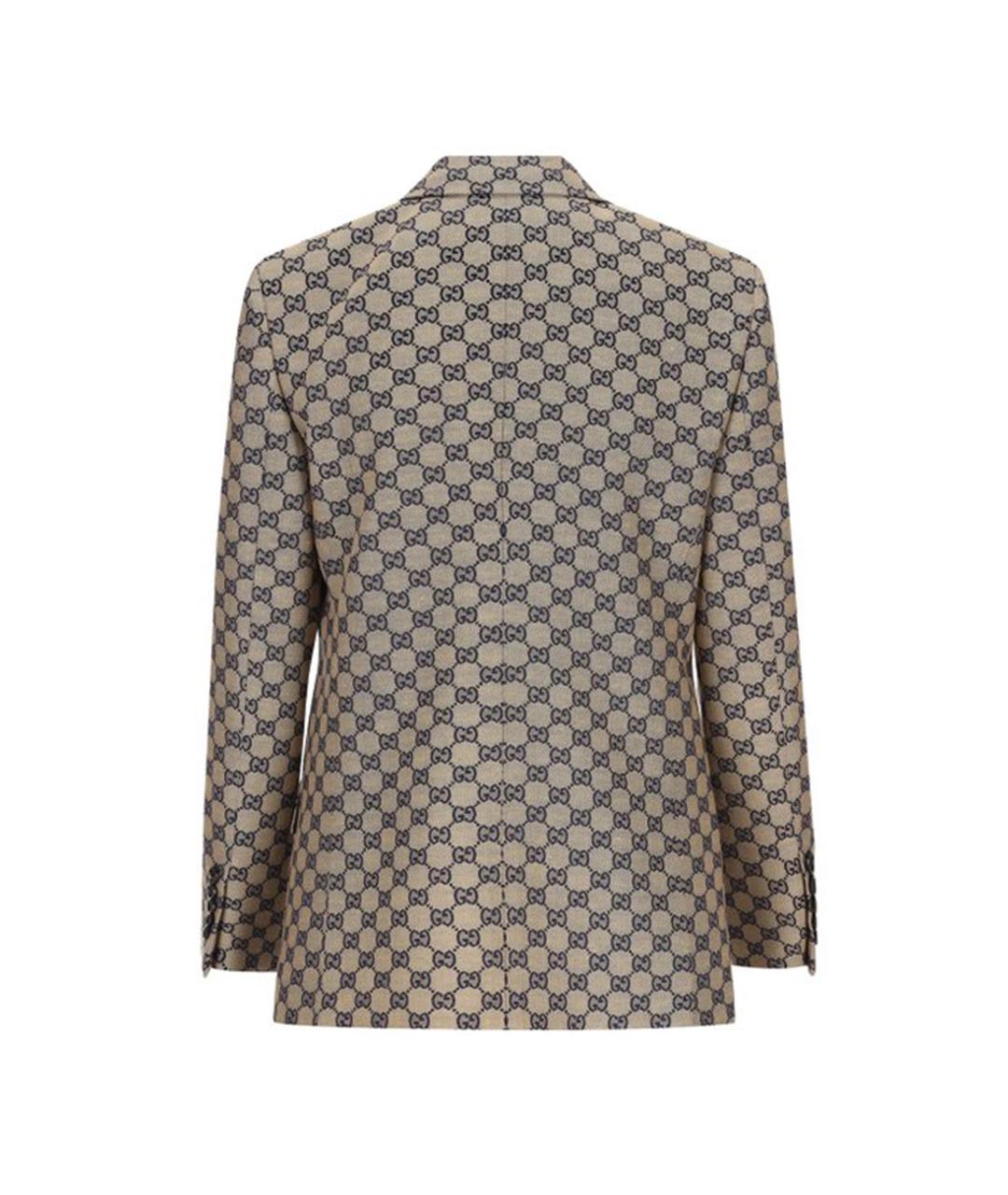 GUCCI Бежевый льняной жакет/пиджак, фото 2