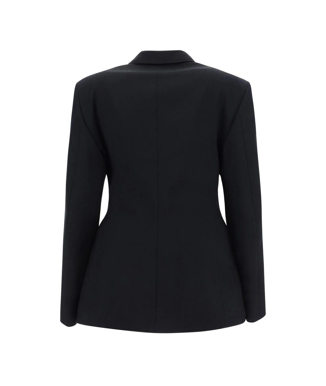 BALENCIAGA Черный шерстяной жакет/пиджак, фото 2