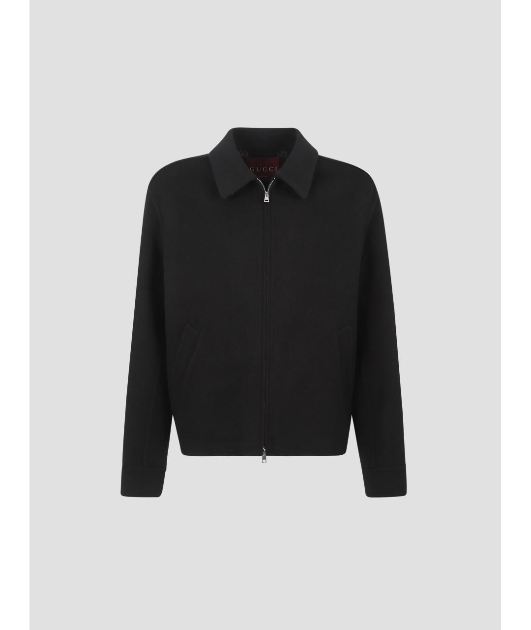 GUCCI Черная шерстяная куртка, фото 4