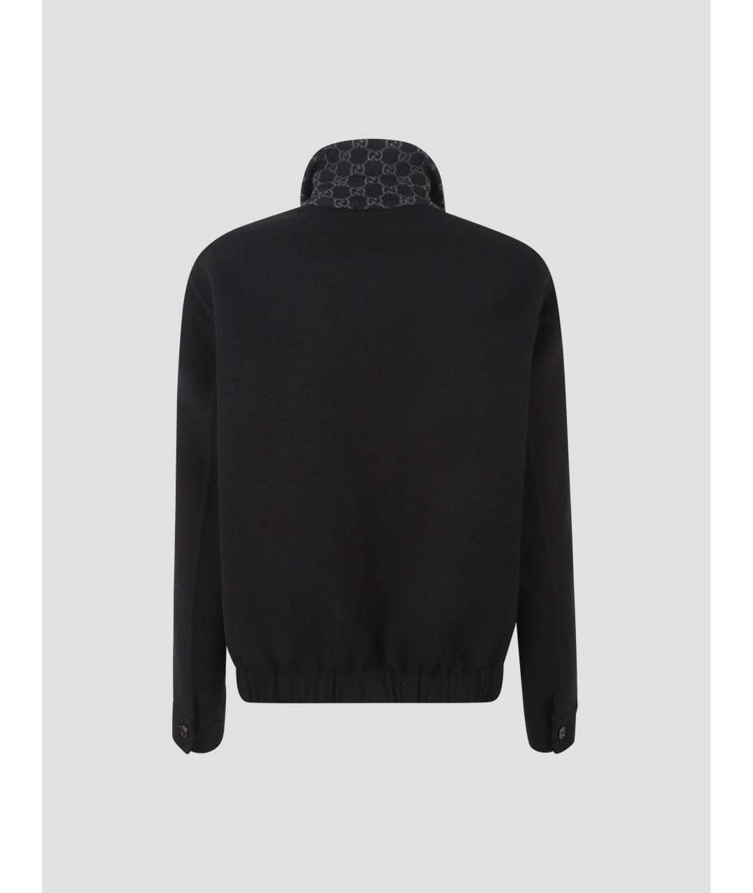 GUCCI Черная шерстяная куртка, фото 2