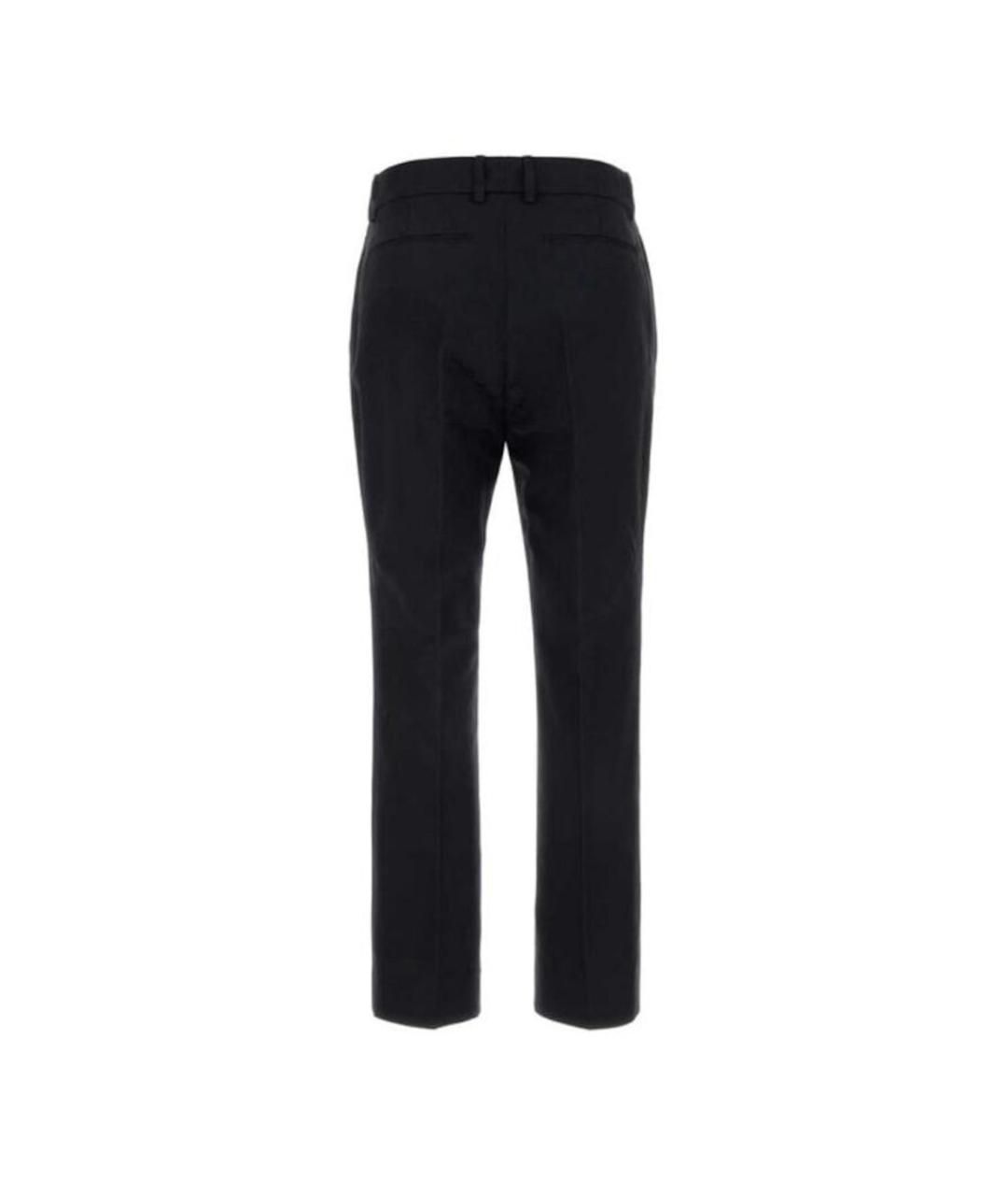 GUCCI Темно-синие хлопковые прямые брюки, фото 2