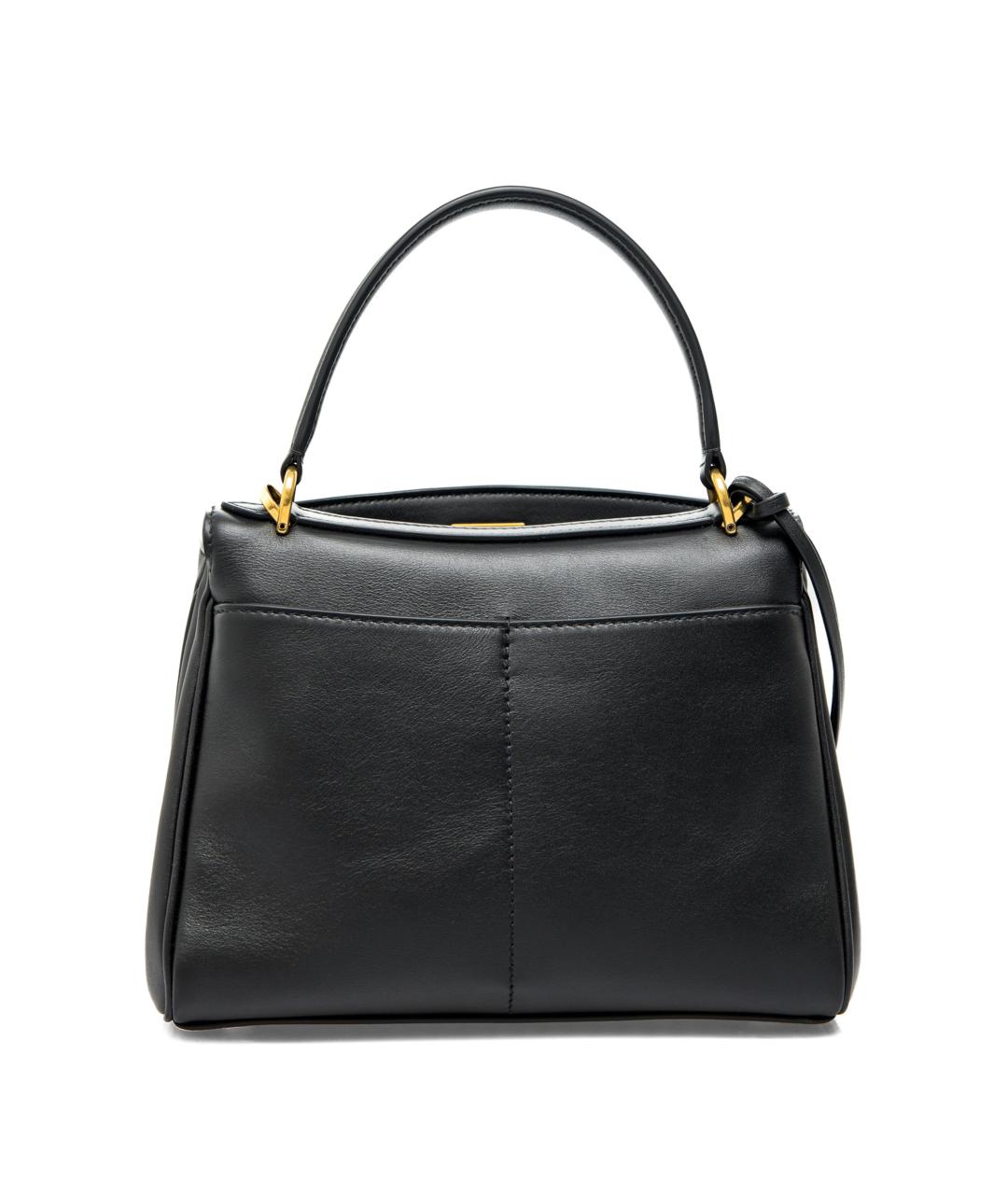 BALENCIAGA Черная кожаная сумка тоут, фото 2