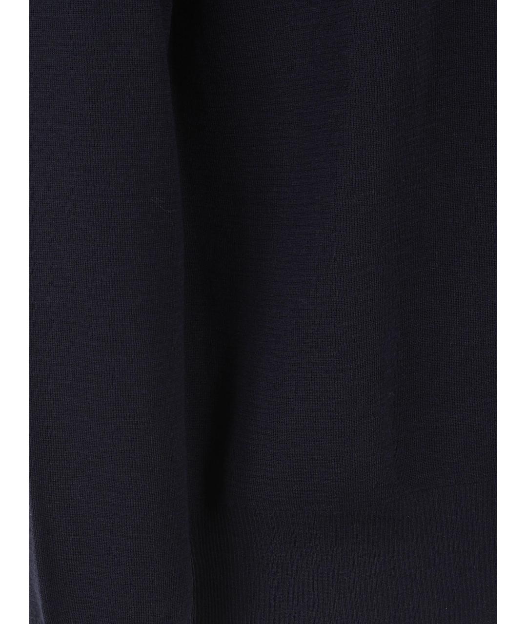 BURBERRY Темно-синий шерстяной джемпер / свитер, фото 3