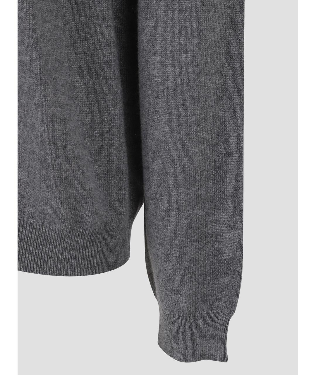 GUCCI Серый кашемировый джемпер / свитер, фото 3