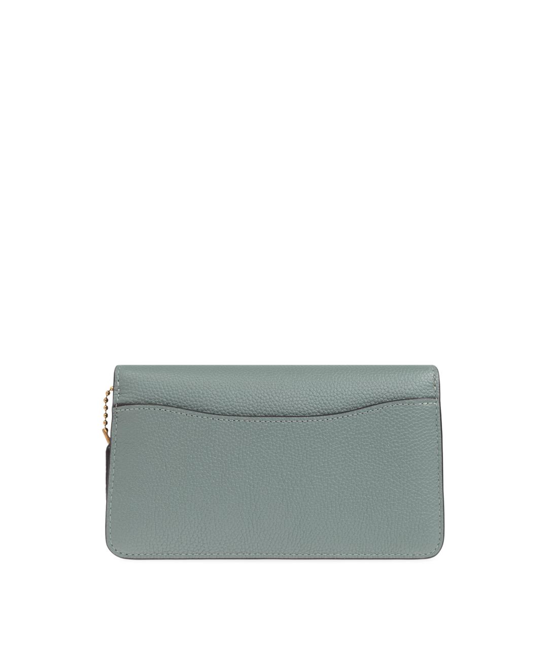 COACH Зеленая кожаная сумка через плечо, фото 2