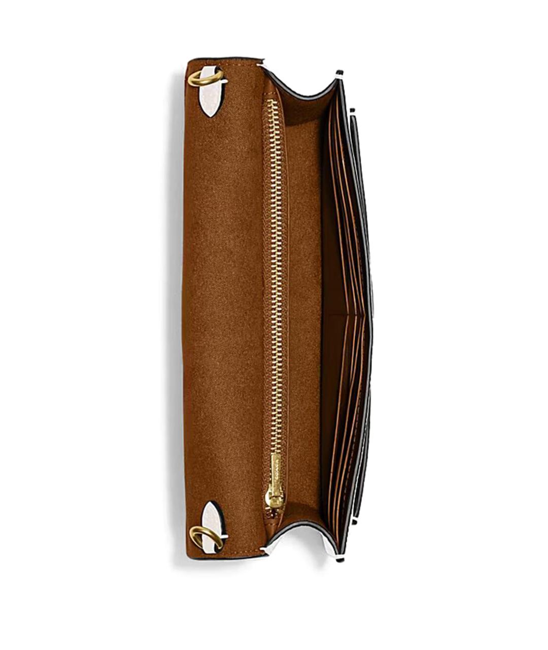 COACH Зеленая кожаная сумка через плечо, фото 3