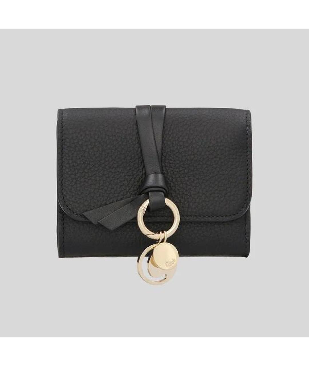CHLOE Черный кожаный кошелек, фото 3