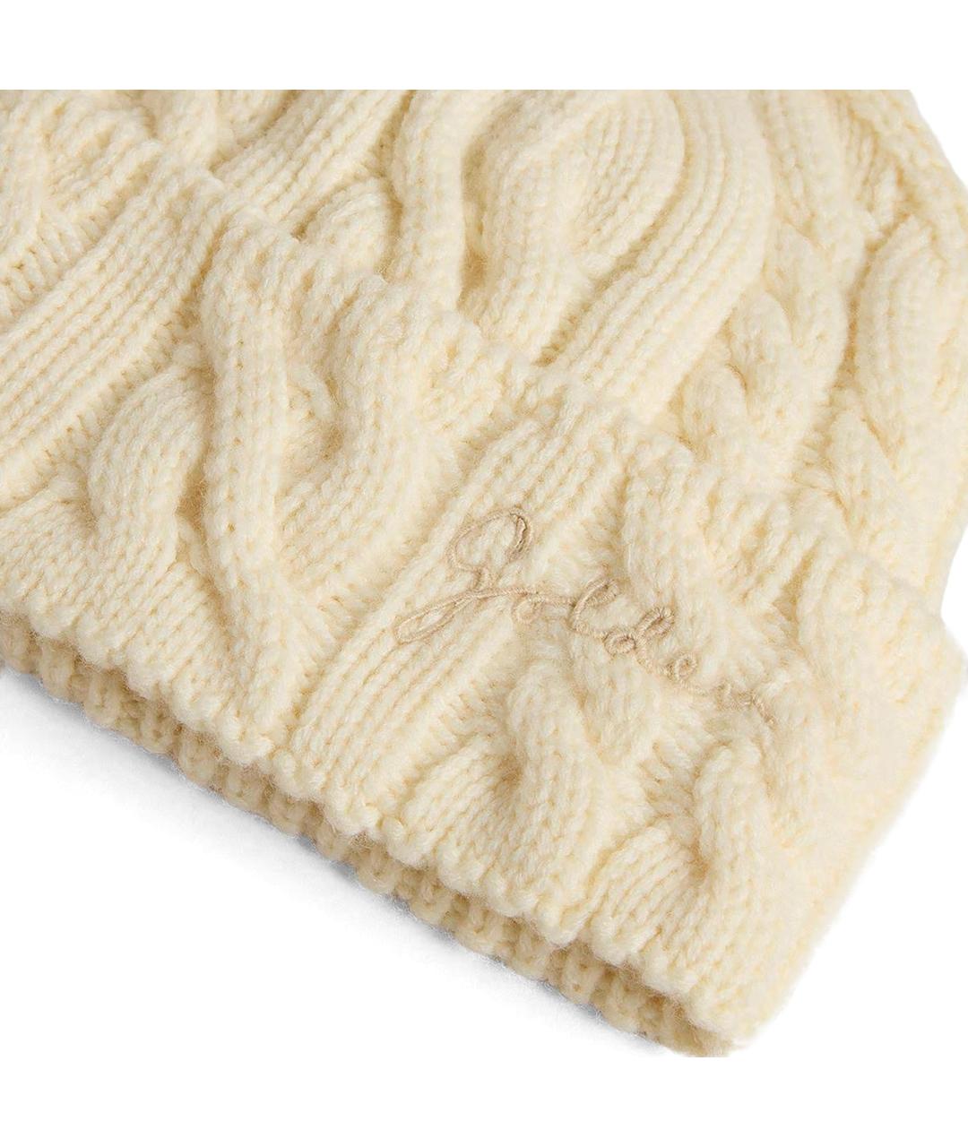 GOLDEN GOOSE DELUXE BRAND Бежевая шерстяная шапка, фото 2