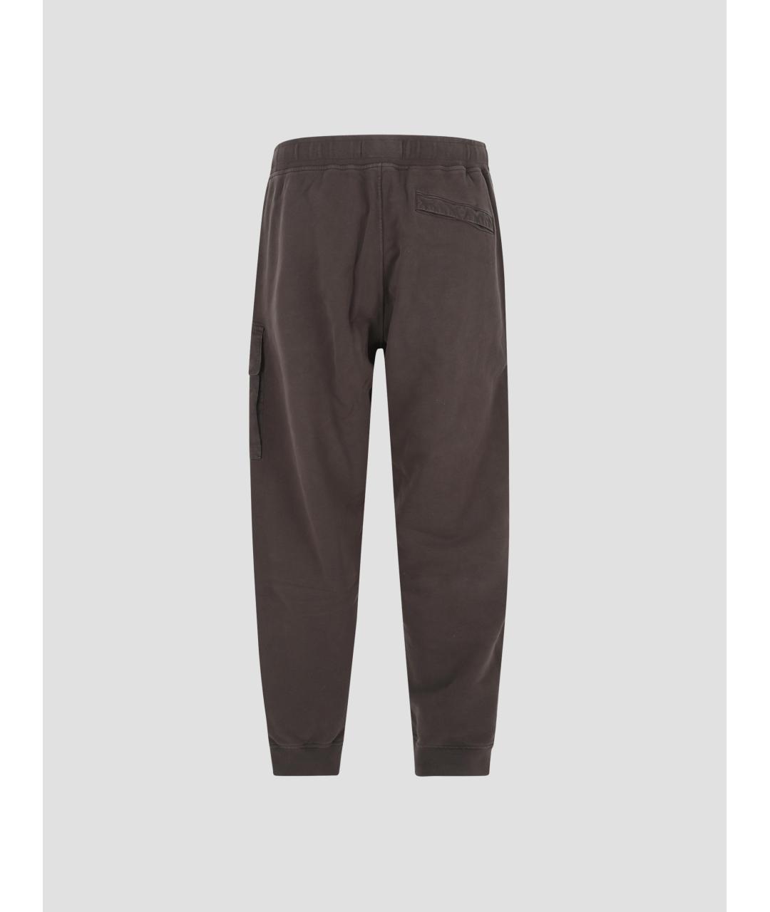STONE ISLAND Серые хлопковые повседневные брюки, фото 2