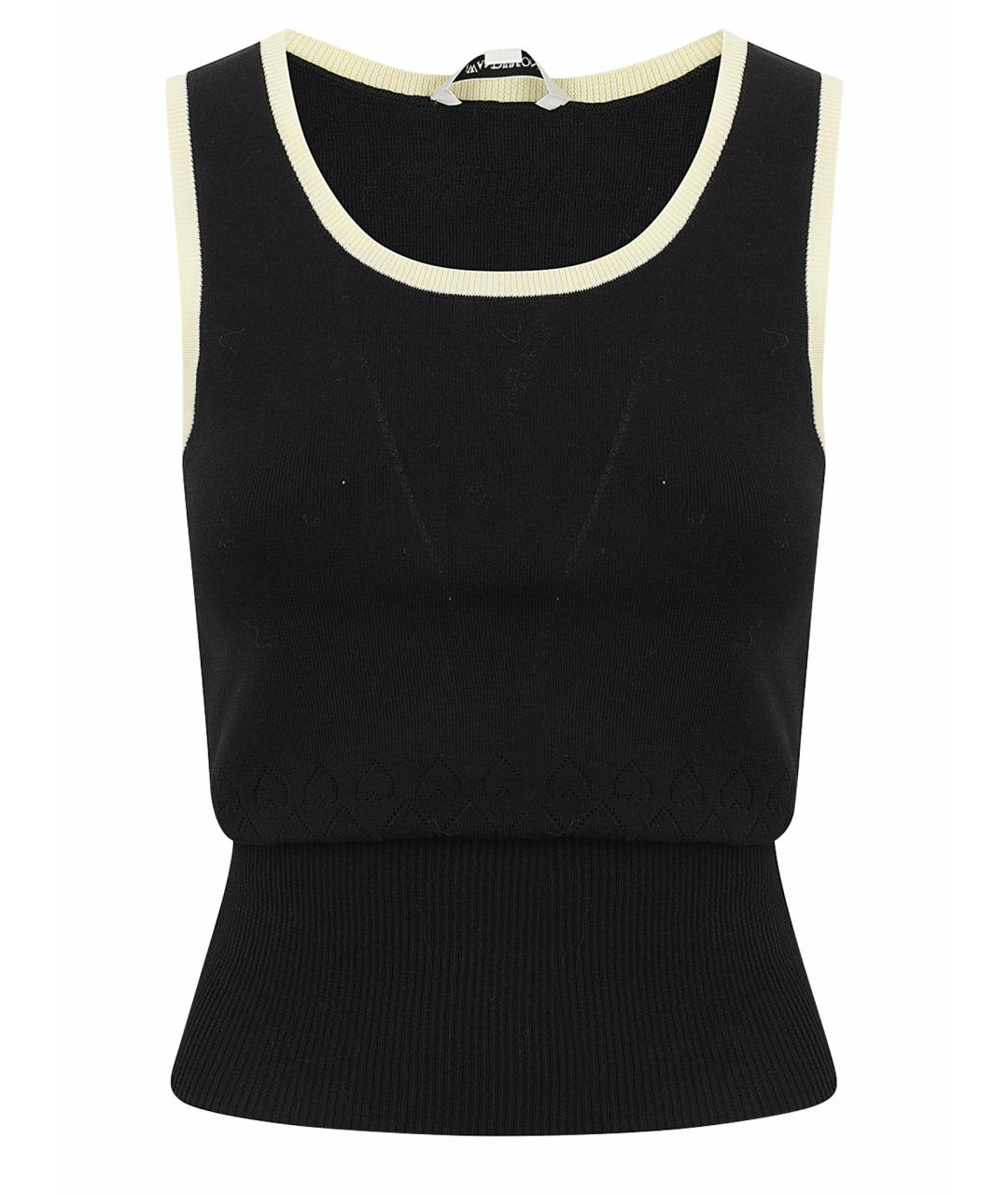 J.W.ANDERSON Черная хлопковая майка, фото 1