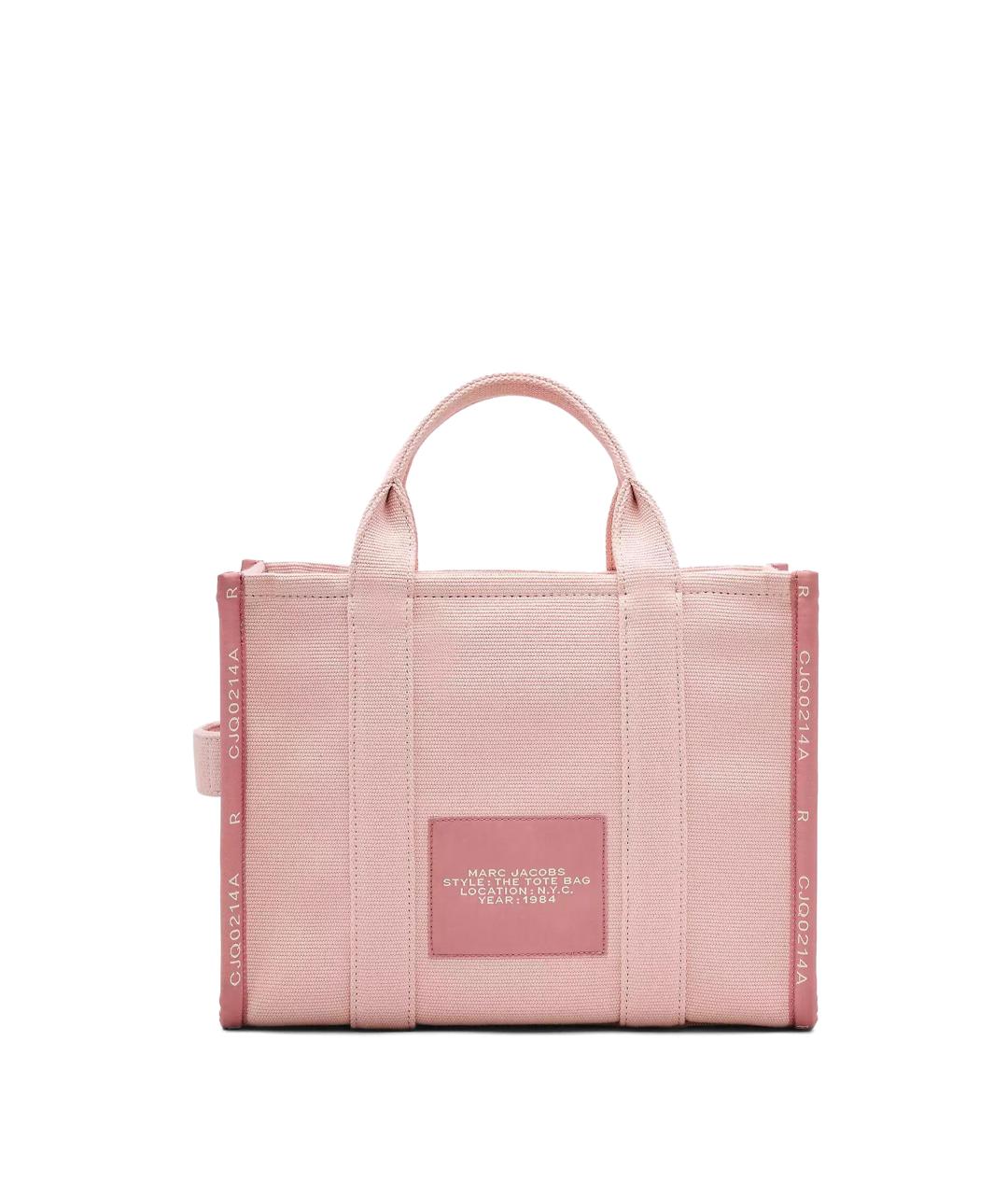 MARC JACOBS Розовая тканевая сумка тоут, фото 3