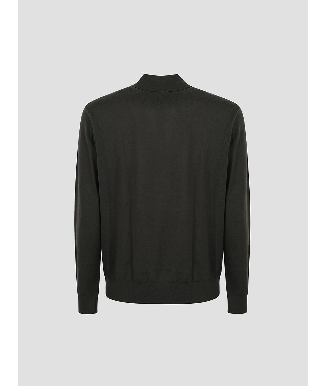 DRIES VAN NOTEN Хаки поло с коротким рукавом, фото 2