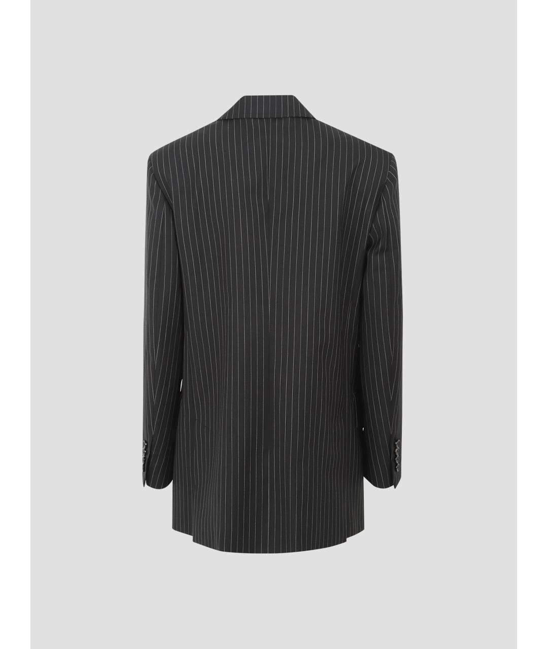 MAX MARA Черный шерстяной жакет/пиджак, фото 3