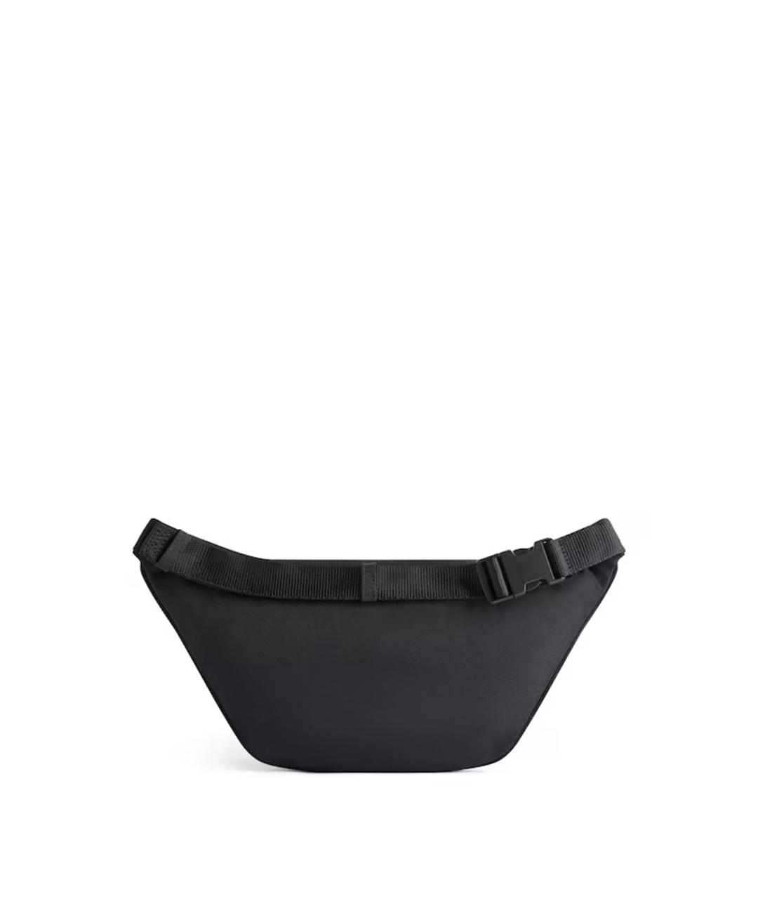 BALENCIAGA Черная синтетическая поясная сумка, фото 2