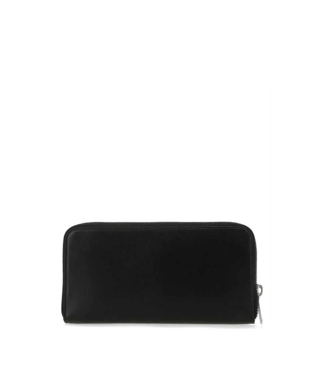 SAINT LAURENT Черный кожаный кошелек, фото 2