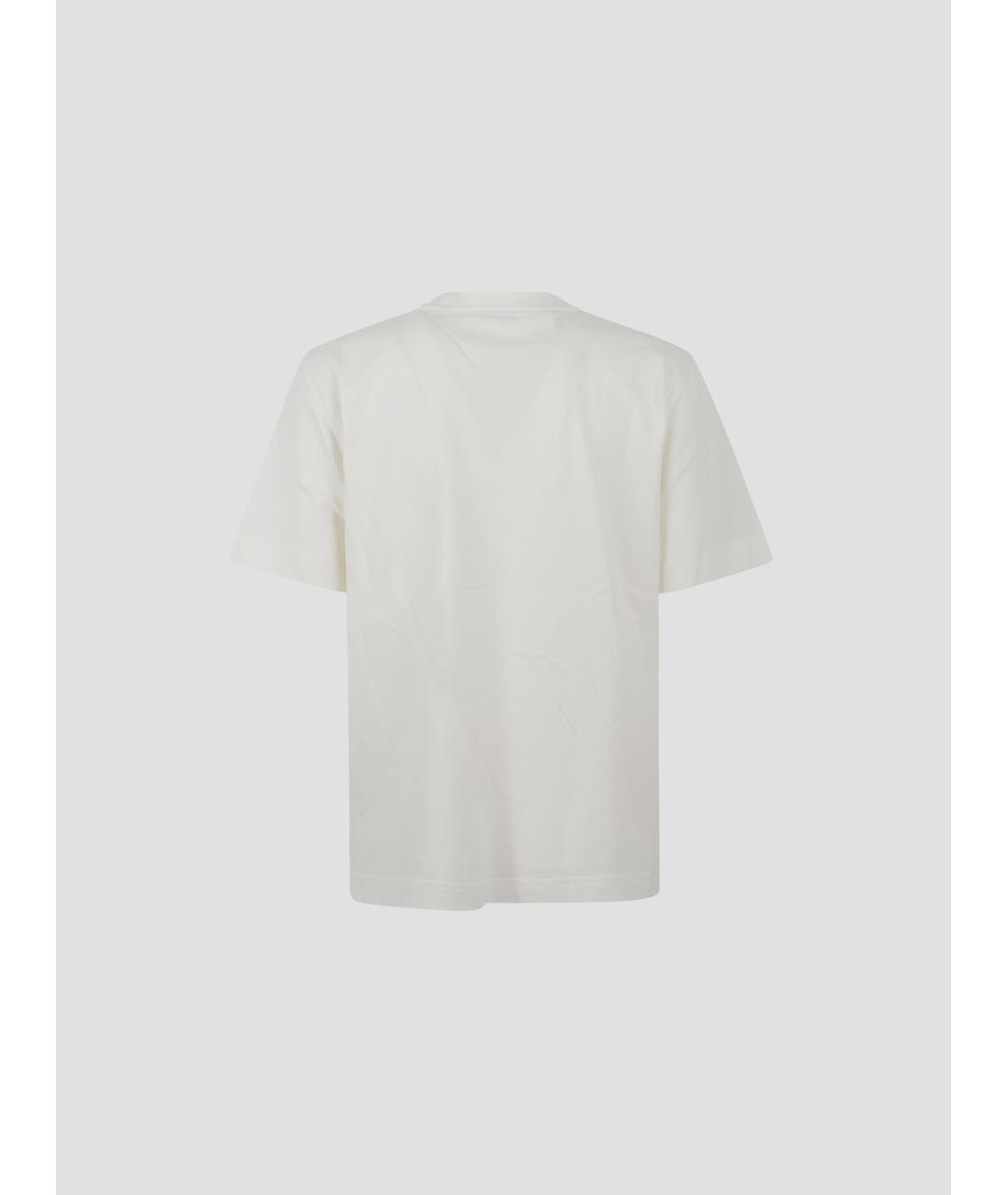 BURBERRY Белая хлопковая футболка, фото 2