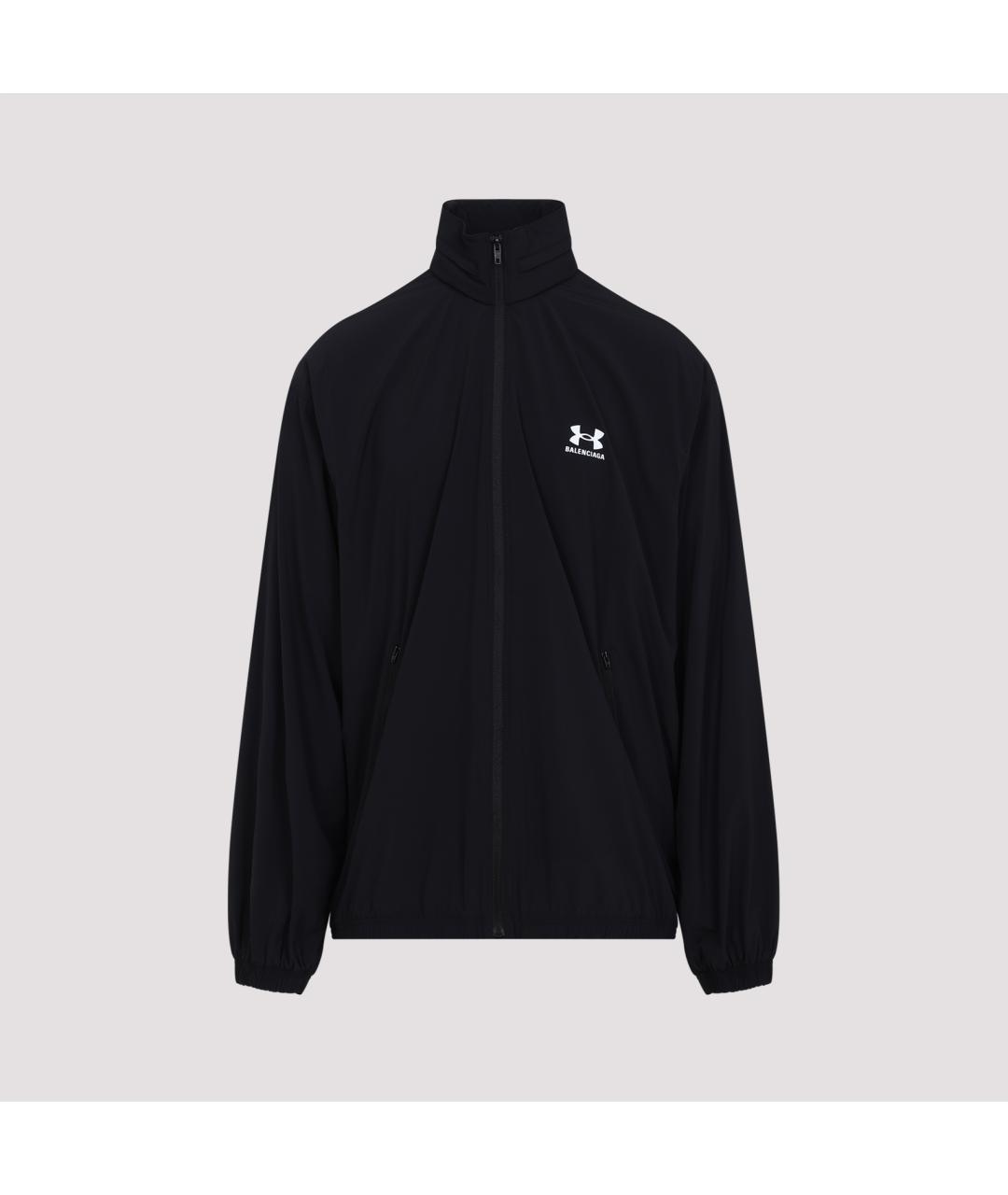 BALENCIAGA Черная полиэстеровая куртка, фото 4