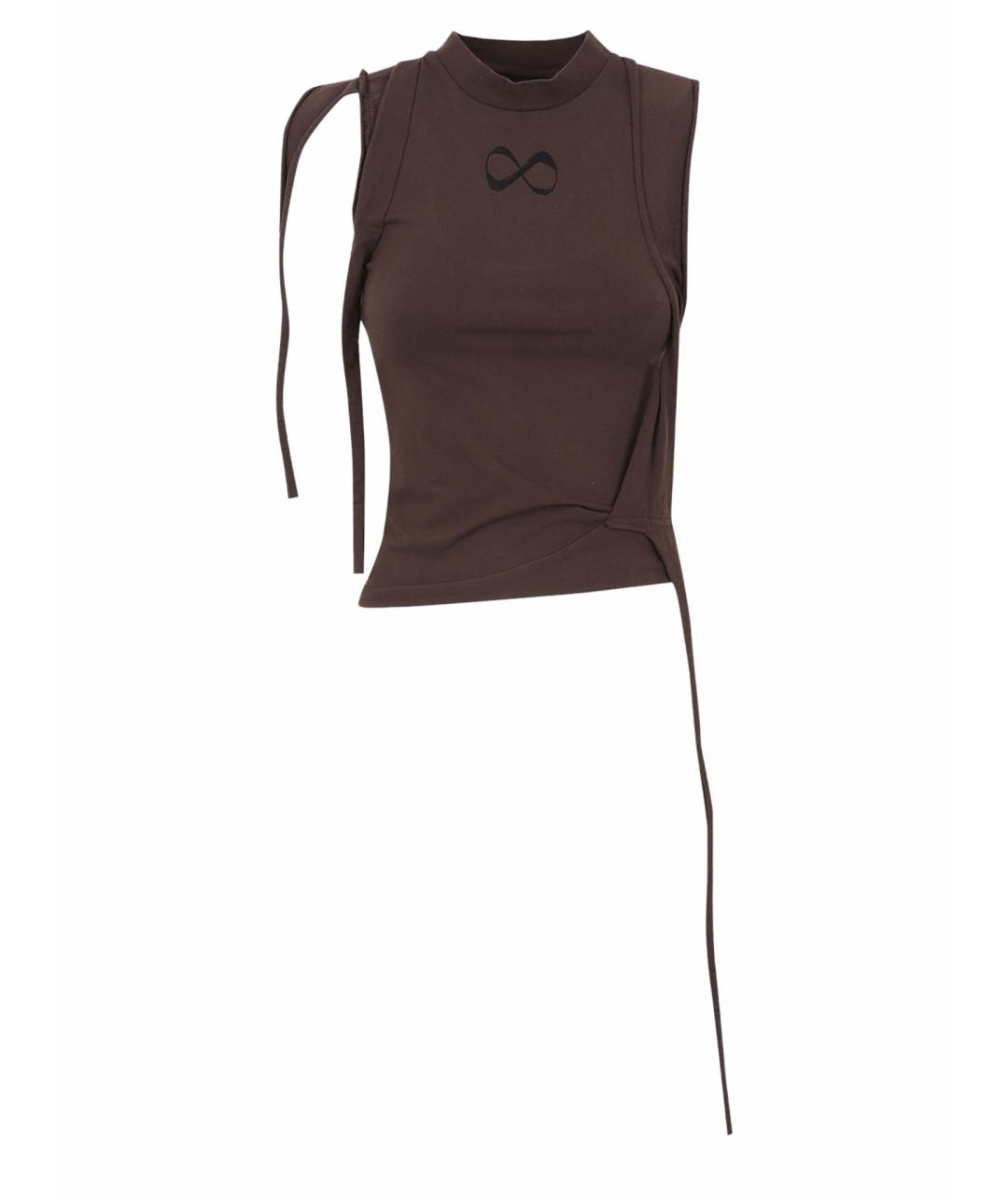 OTTOLINGER Коричневая хлопковая майка, фото 1