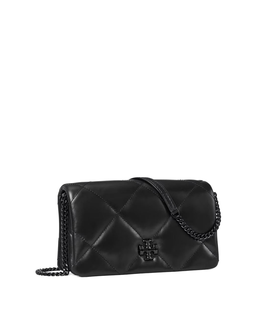 TORY BURCH Черная кожаная сумка через плечо, фото 2