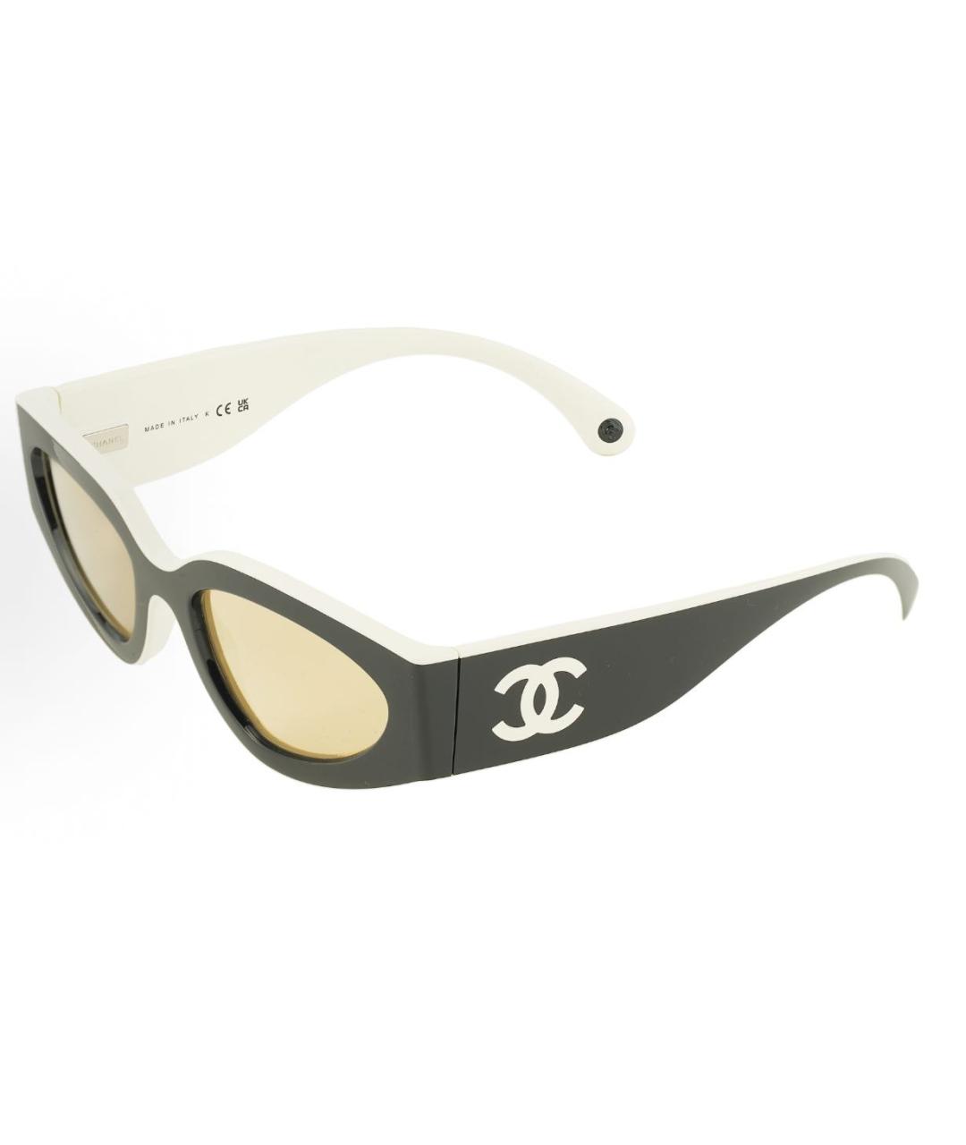 CHANEL Черные пластиковые солнцезащитные очки, фото 5