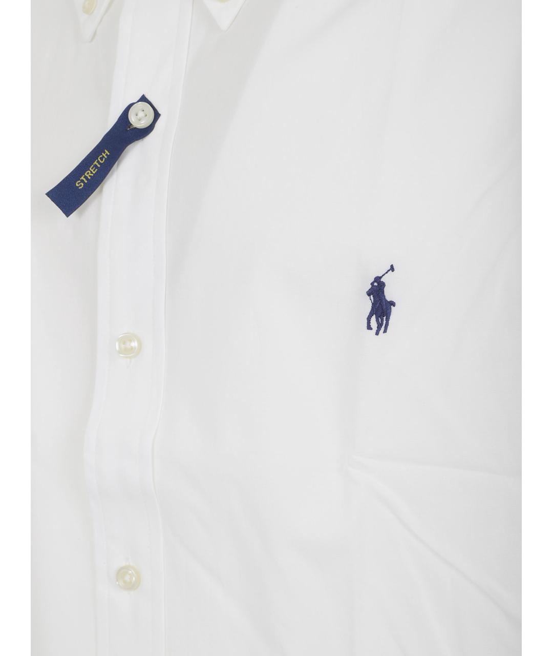 POLO RALPH LAUREN Белая хлопковая кэжуал рубашка, фото 2