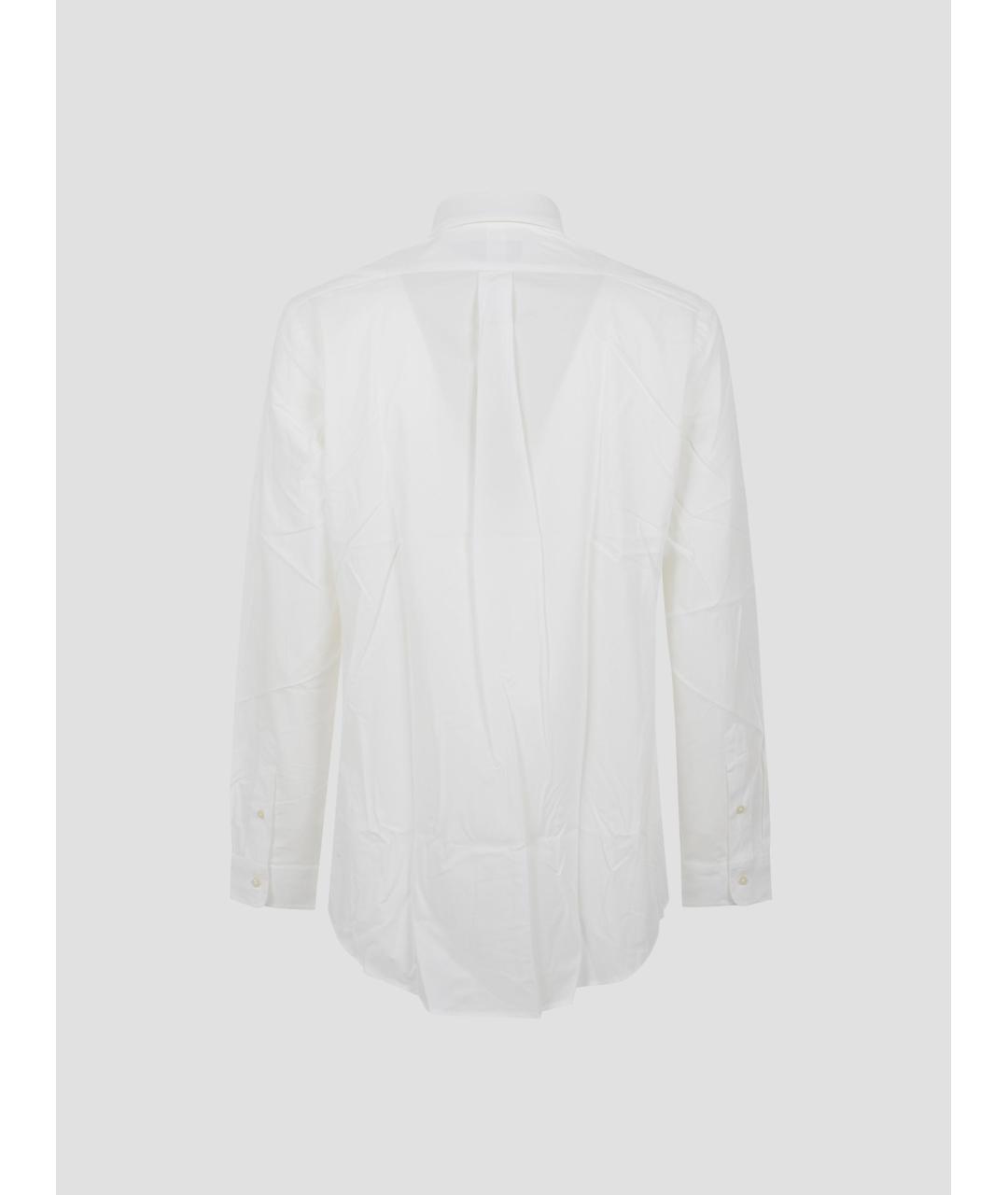 POLO RALPH LAUREN Белая хлопковая кэжуал рубашка, фото 3