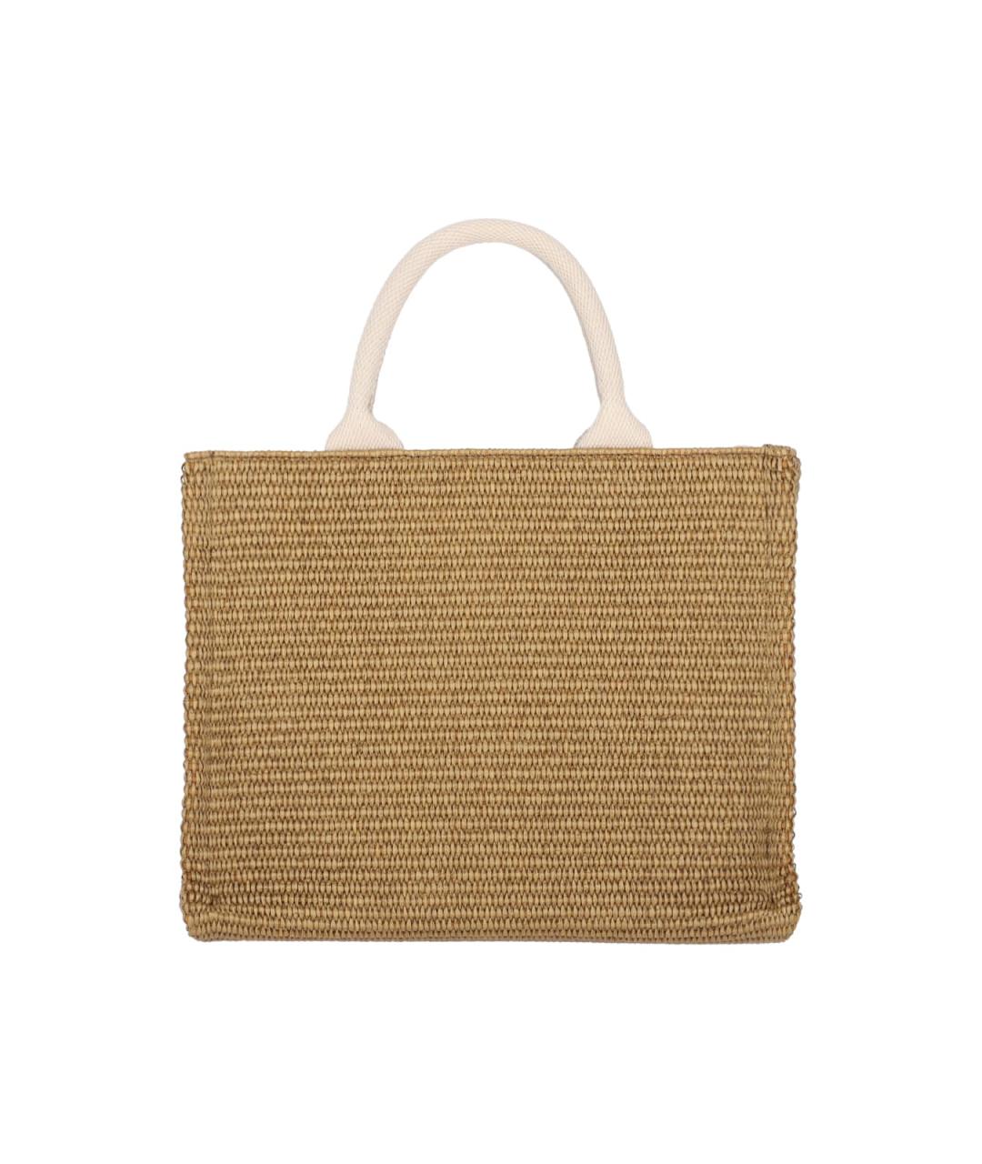 MARNI Бежевая пелетеная сумка тоут, фото 3