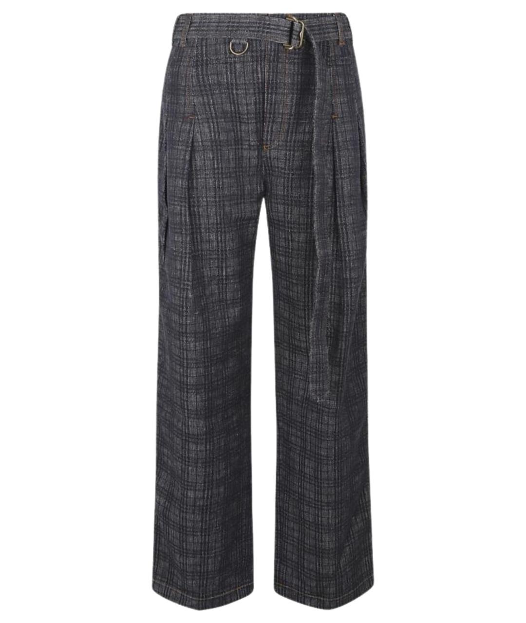 BURBERRY Темно-синие хлопковые прямые джинсы, фото 1