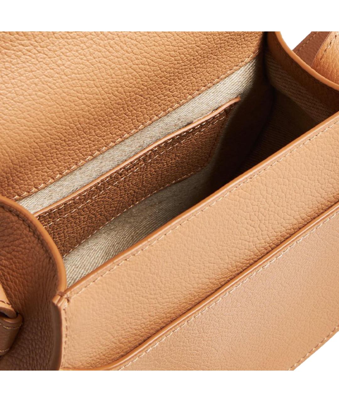 CHLOE Бежевая кожаная сумка через плечо, фото 3