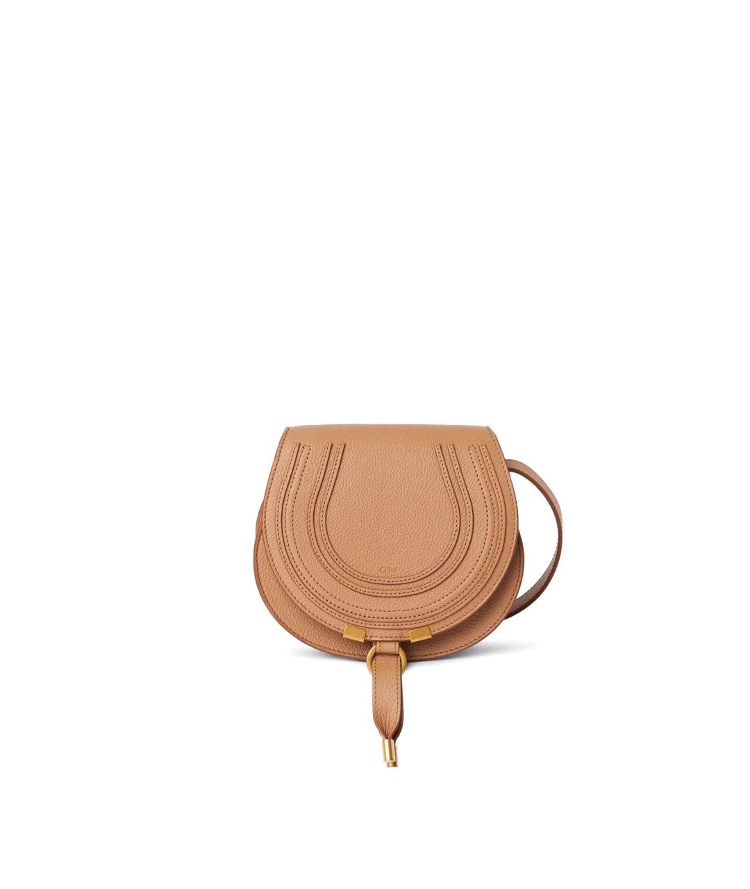 CHLOE Бежевая кожаная сумка через плечо, фото 1