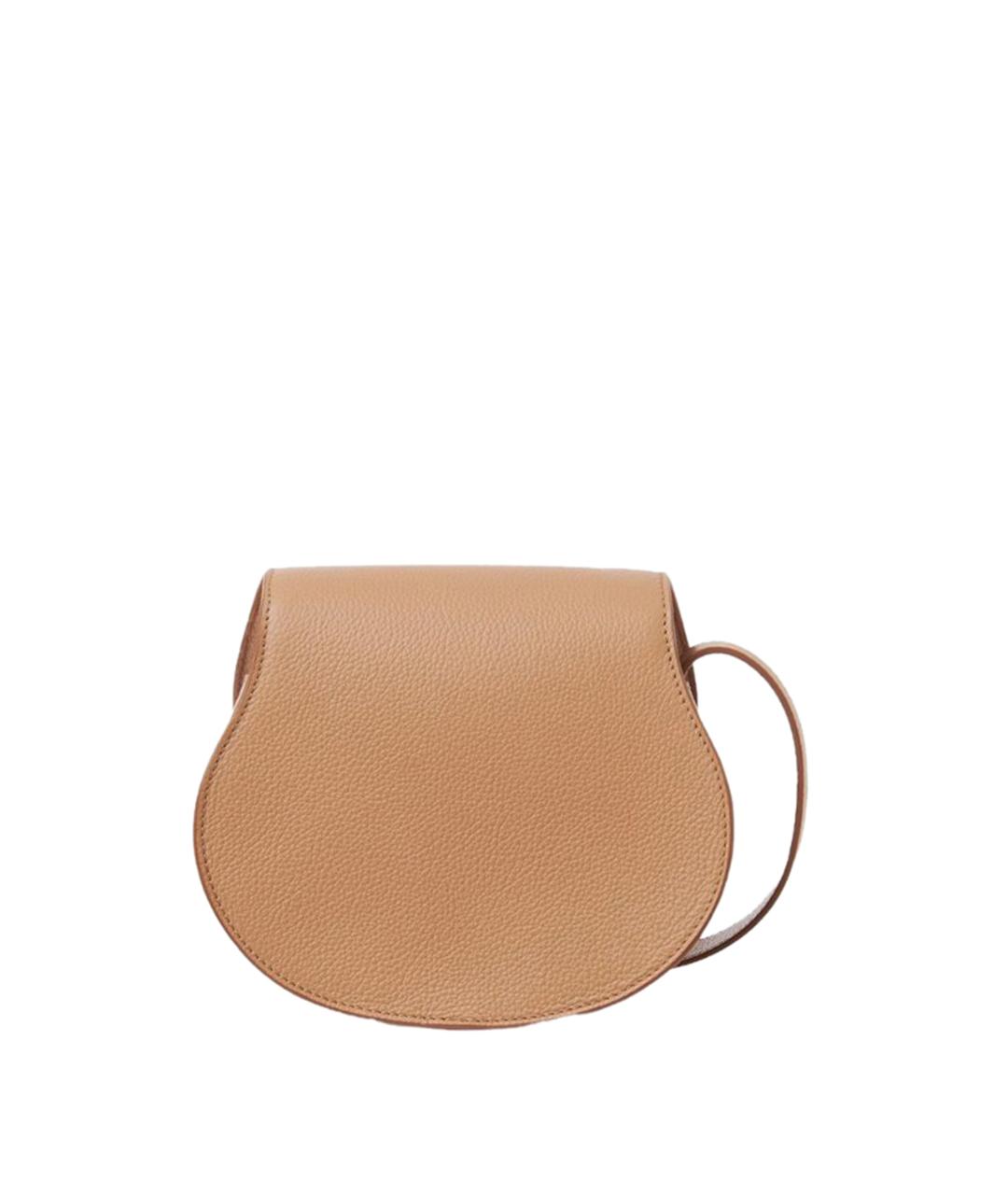 CHLOE Бежевая кожаная сумка через плечо, фото 2