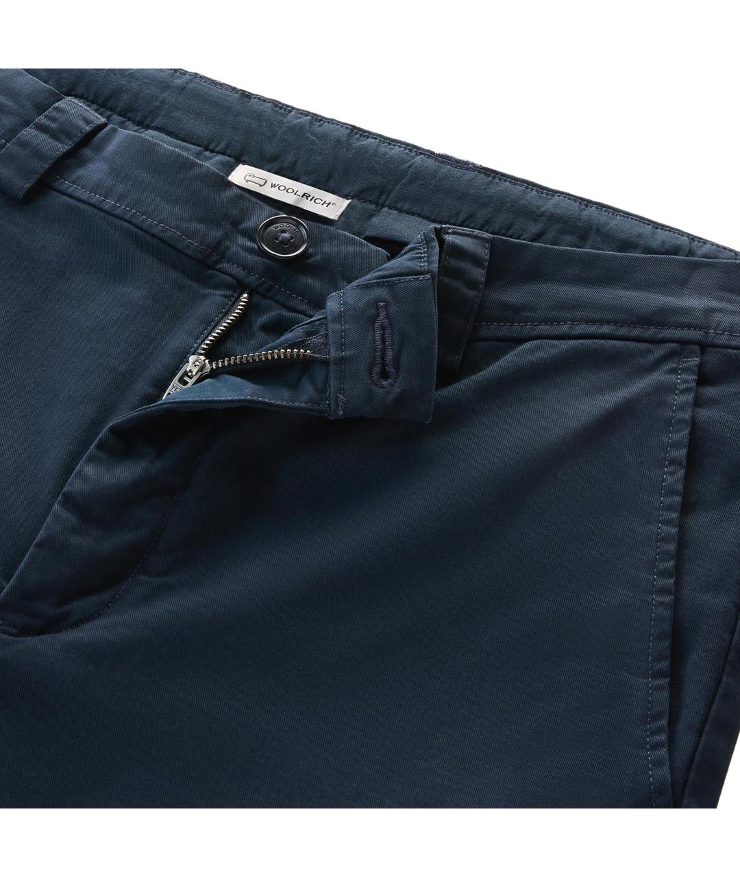 WOOLRICH Синие хлопковые повседневные брюки, фото 2