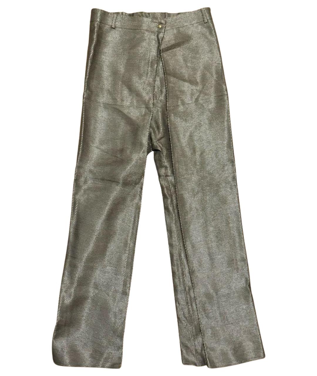 CHRISTIAN DIOR Хаки льняные брюки широкие, фото 1