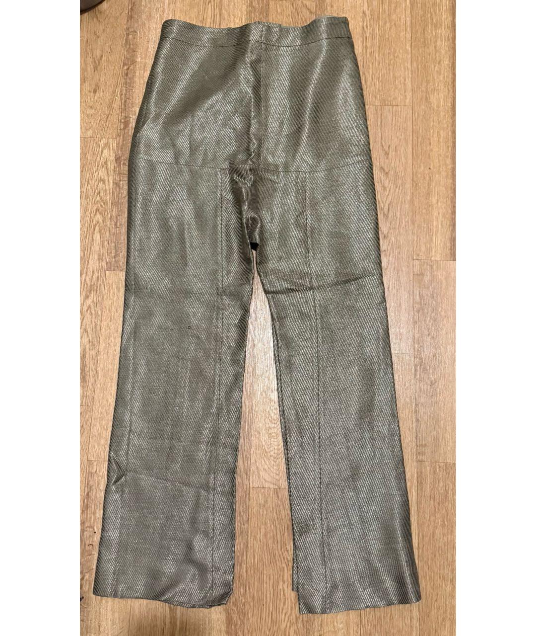 CHRISTIAN DIOR Хаки льняные брюки широкие, фото 2