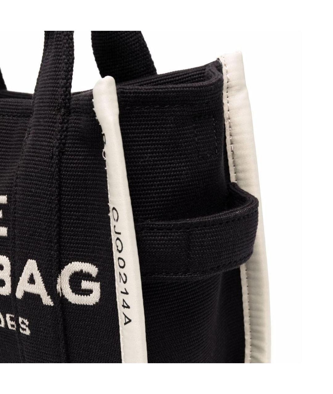 MARC JACOBS Черная тканевая сумка тоут, фото 4