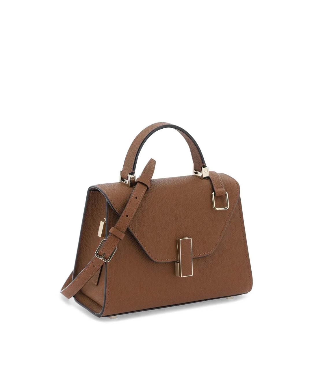 VALEXTRA Коричневая кожаная сумка тоут, фото 2