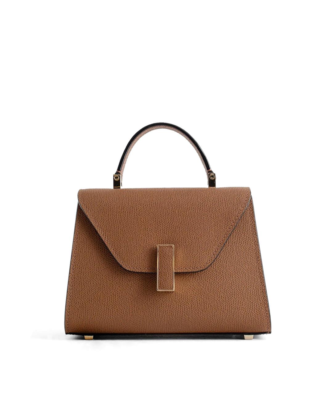 VALEXTRA Коричневая кожаная сумка тоут, фото 1