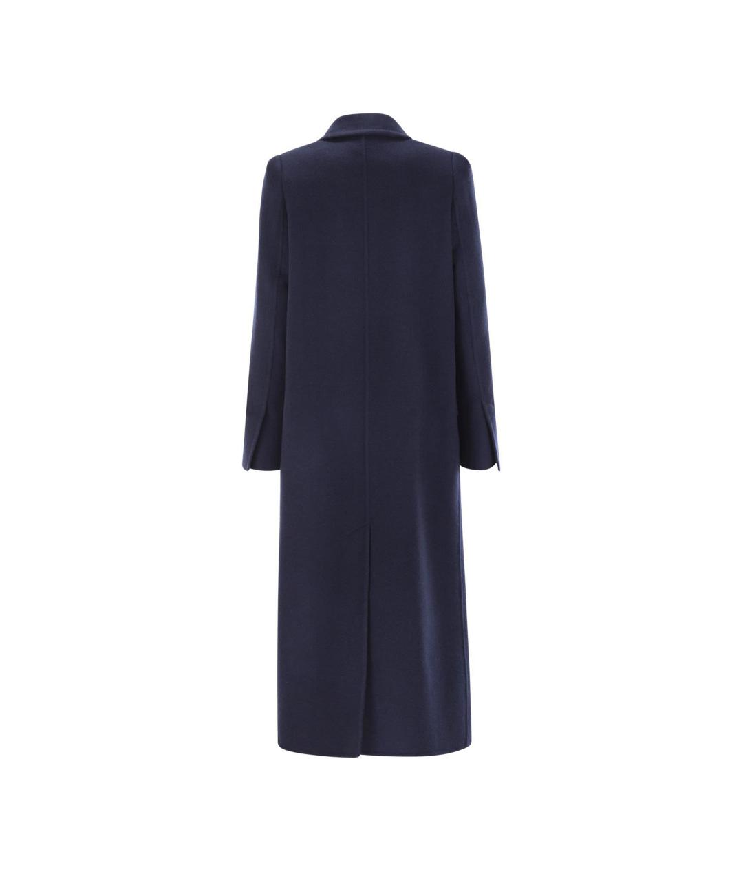 MAX MARA Синее шерстяное пальто, фото 3