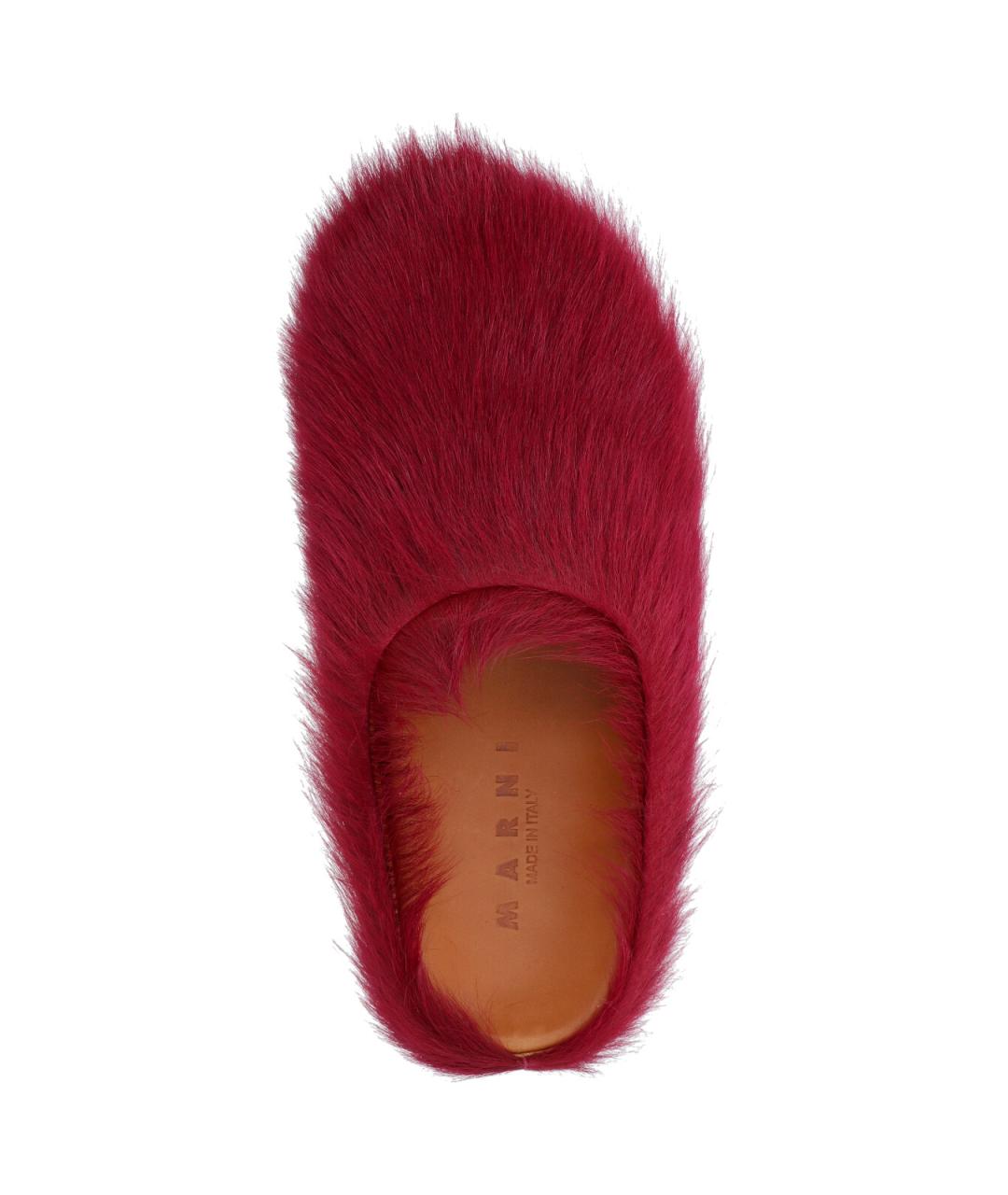 MARNI Красные кожаные сандалии, фото 5