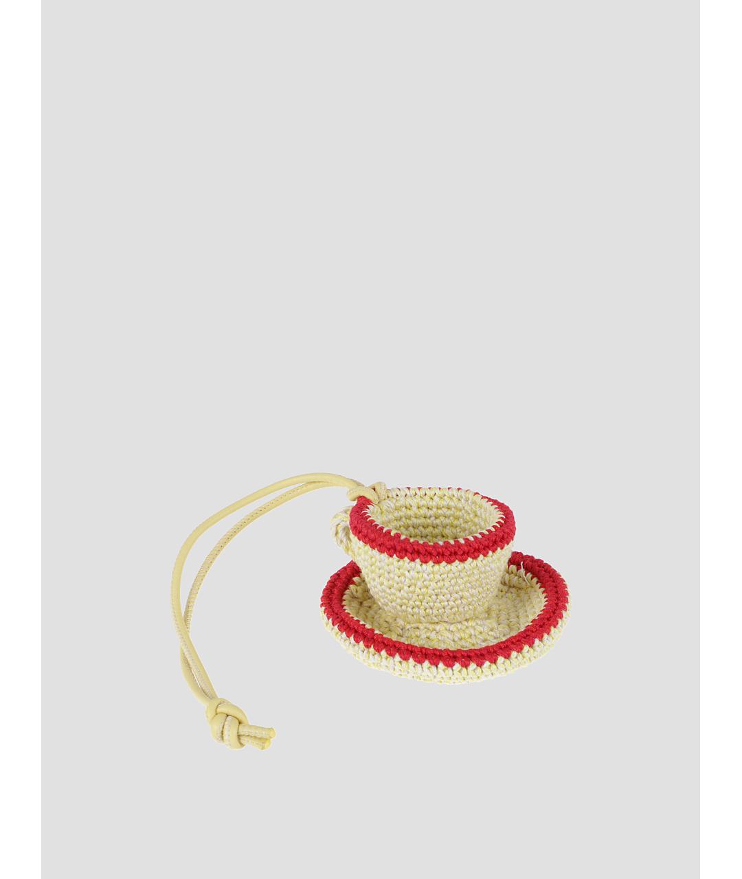 J.W.ANDERSON Бежевый брелок, фото 4