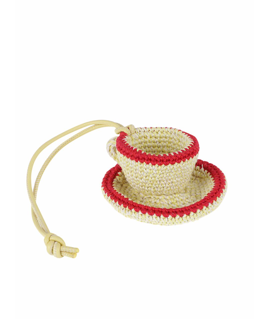 J.W.ANDERSON Бежевый брелок, фото 1